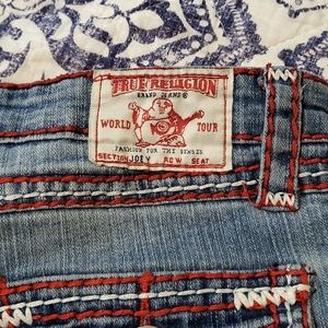True Religion Red stitching rare find.